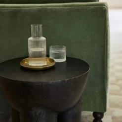 Lulu And Georgia Rian Ripple Bedside Carafe Set Organic Harmony Collection