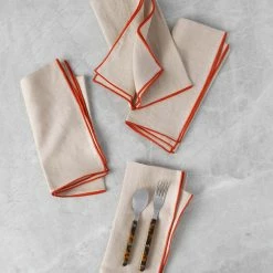 Lulu And Georgia Kitchen + Dining MADRE Linen Napkins (Set Of 4)