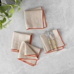 Lulu And Georgia Kitchen + Dining MADRE Linen Napkins (Set Of 4)