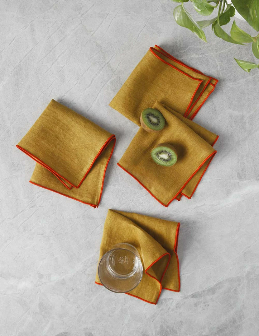 Lulu And Georgia Kitchen + Dining MADRE Linen Napkins (Set Of 4)