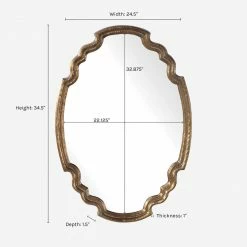 Lulu And Georgia Sculptural Andronica Mirror