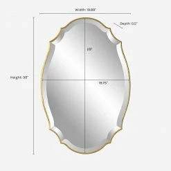 Lulu And Georgia Sculptural La Vie Mirror