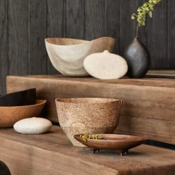 Lulu And Georgia Organic Harmony Collection Korean Sawtooth Oak Bowl, Oil Finish By Namu Home Goods