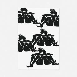 Lulu And Georgia Walls'Over Here' Print By Adrian Brandon