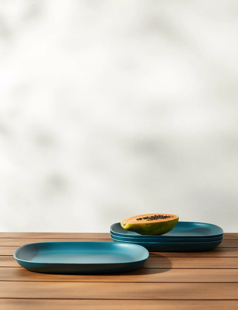 Lulu And Georgia Pia Bamboo Dinner Plate (Set Of 4) Outdoor Collection