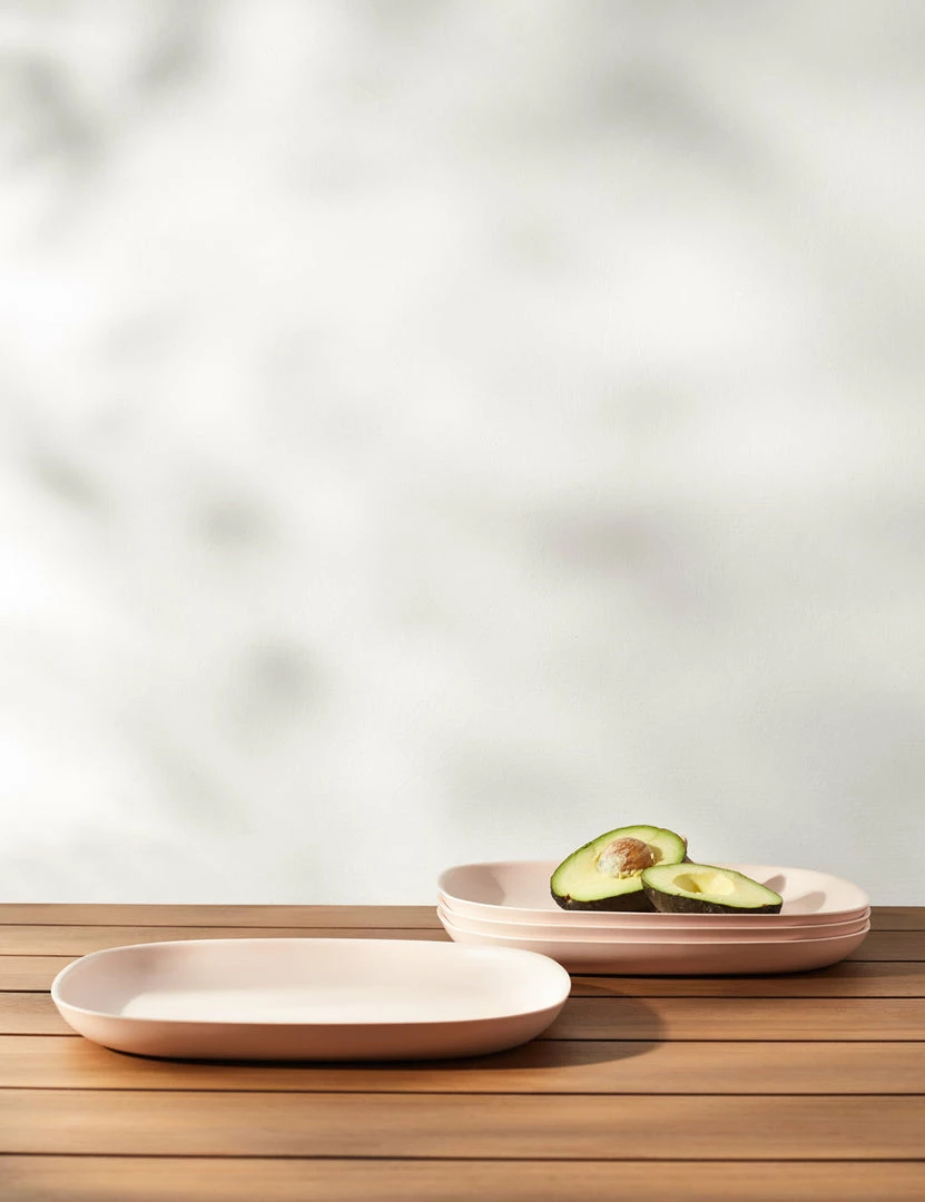 Lulu And Georgia Pia Bamboo Dinner Plate (Set Of 4) Outdoor Collection