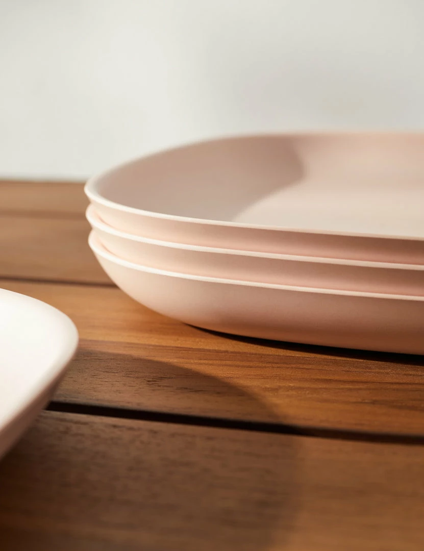 Lulu And Georgia Pia Bamboo Dinner Plate (Set Of 4) Outdoor Collection