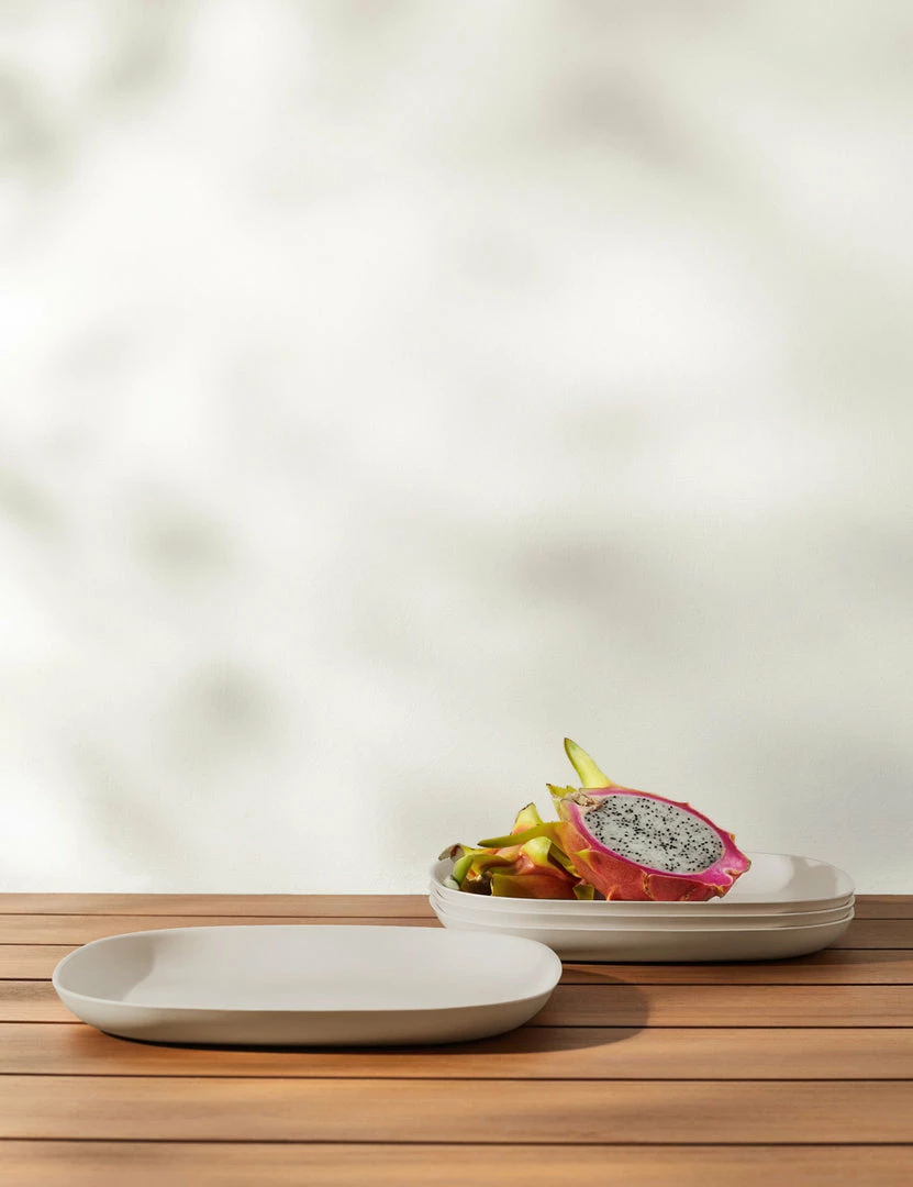 Lulu And Georgia Pia Bamboo Dinner Plate (Set Of 4) Outdoor Collection