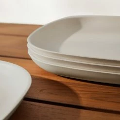 Lulu And Georgia Pia Bamboo Dinner Plate (Set Of 4) Outdoor Collection