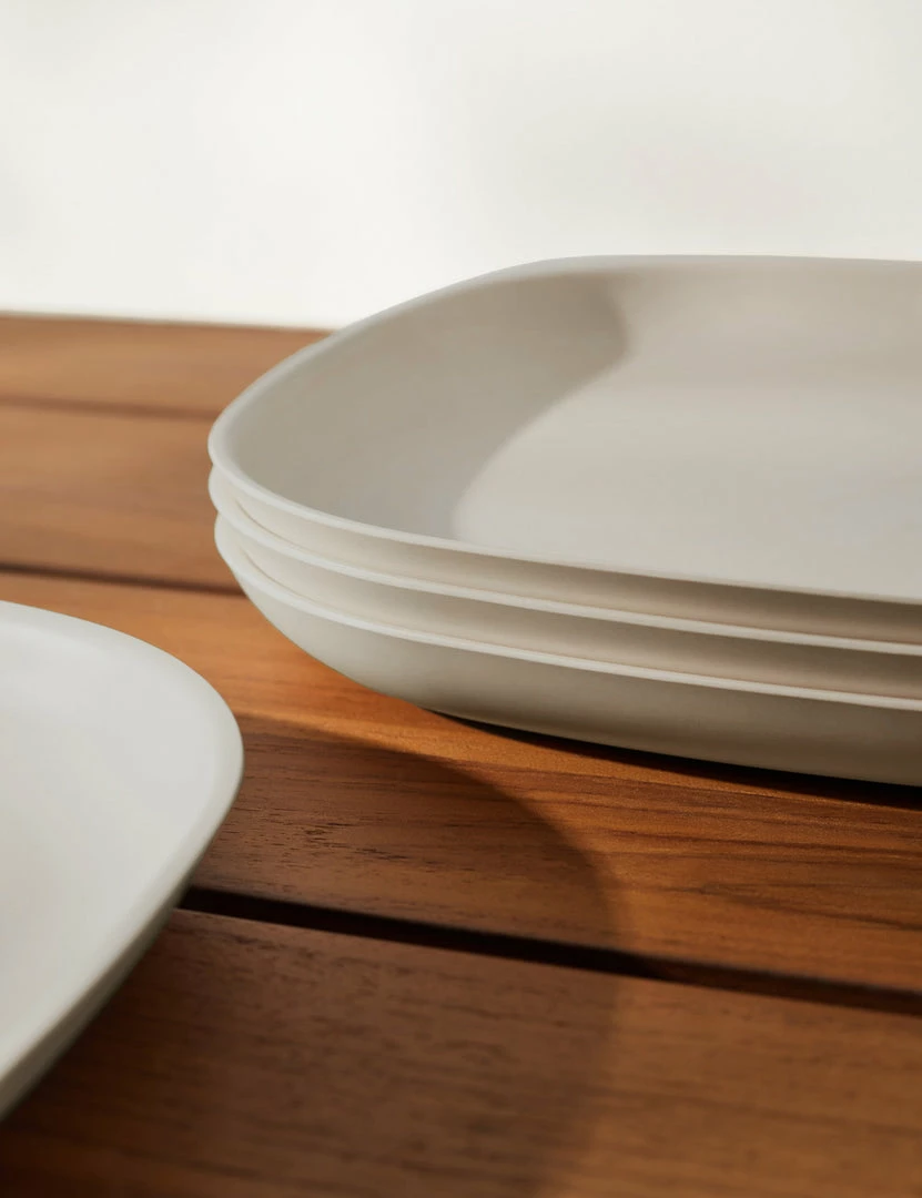 Lulu And Georgia Pia Bamboo Dinner Plate (Set Of 4) Outdoor Collection