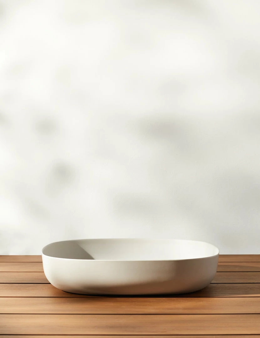 Lulu And Georgia Outdoor Collection Pia Bamboo Large Serving Dish By Ekobo