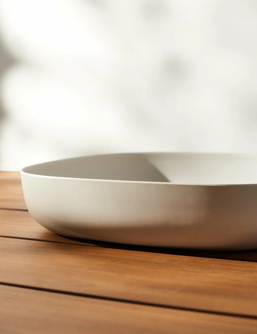 Lulu And Georgia Outdoor Collection Pia Bamboo Large Serving Dish By Ekobo