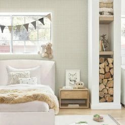 Lulu And Georgia Gingham Wallpaper By Rylee + Cru