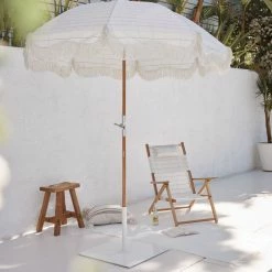 Lulu And Georgia Premium Beach Umbrella By Business & Pleasure Co. Outdoor Collection