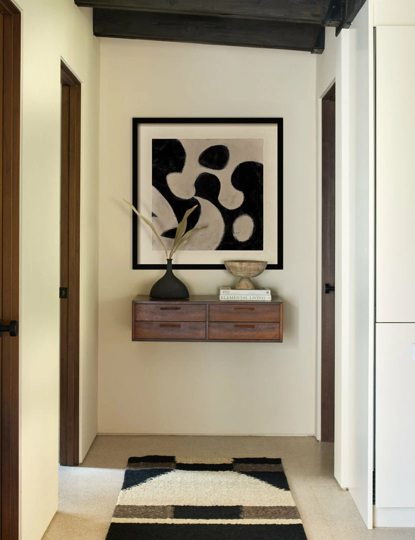 Lulu And Georgia Noelle Geometric Vase, Black By Lemieux Et Cie Organic Harmony Collection