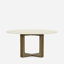 Lulu And Georgia Kianni Round Dining Table Curved + Rounded