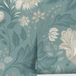 Lulu And Georgia New Scalamandre Ava Wallpaper By Sandberg, Indigo