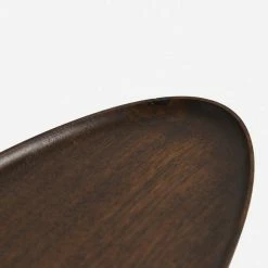 Lulu And Georgia Walnut Wood Elongated Oval Footed Plate By Namu Home Goods Organic Harmony Collection