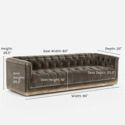 Lulu And Georgia Afia Sofa, Sapphire Birch