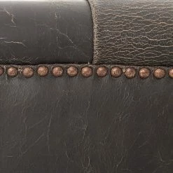 Lulu And Georgia Afia Leather Sofa, Distressed Black Furniture