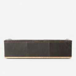 Lulu And Georgia Afia Leather Sofa, Distressed Black Furniture