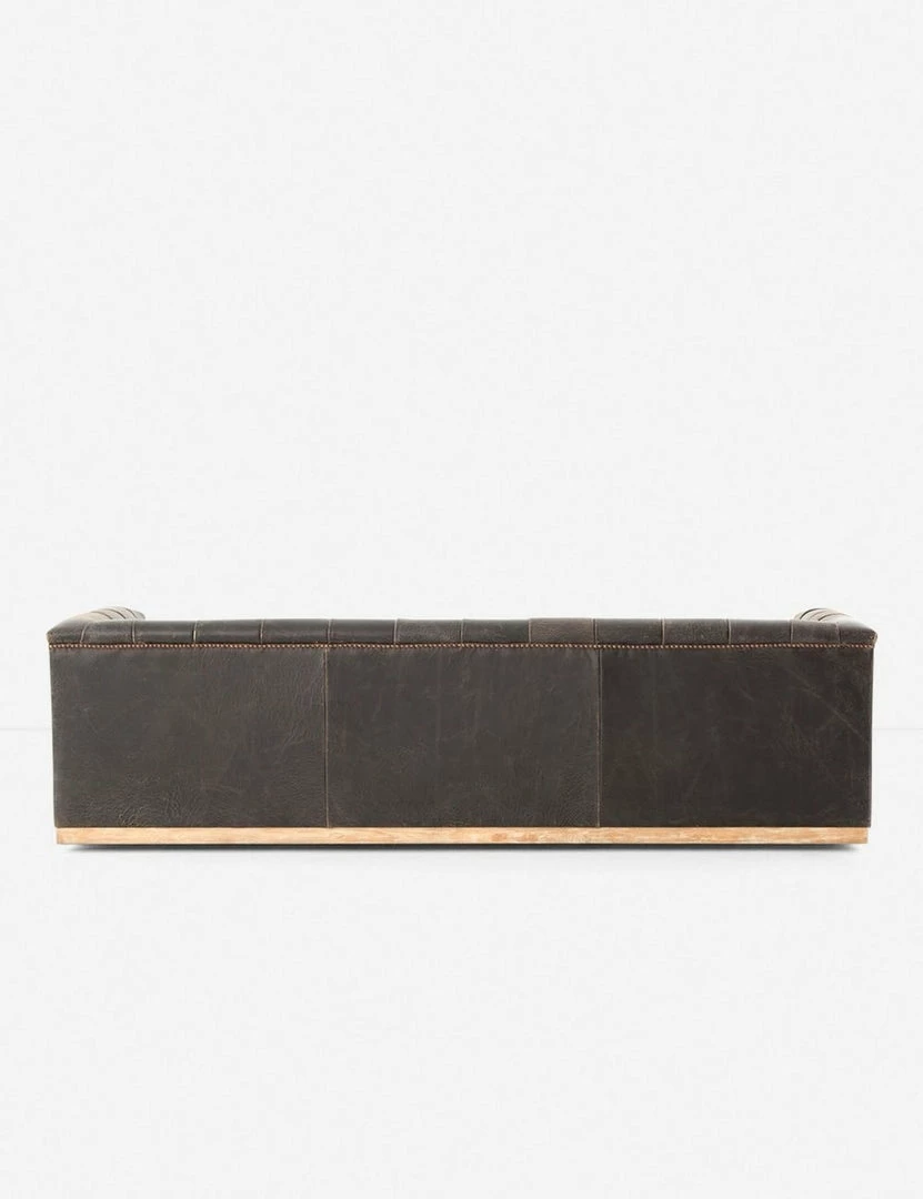 Lulu And Georgia Afia Leather Sofa, Distressed Black Furniture