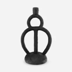 Lulu And Georgia Gisella Candle Holder, Matte Black
