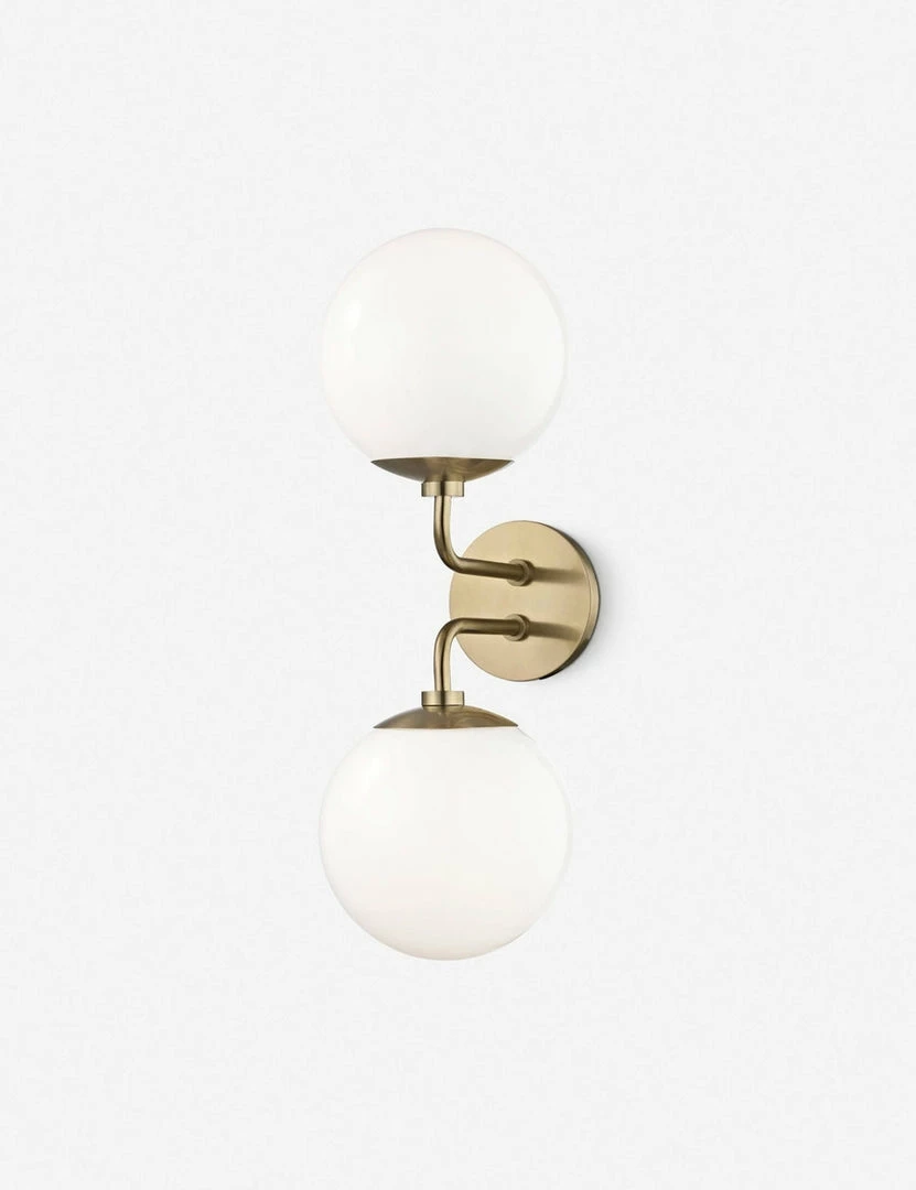 Lulu And Georgia Curved + Rounded Baila Sconce