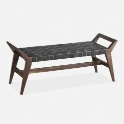 Lulu And Georgia Glendora Leather Bench Furniture