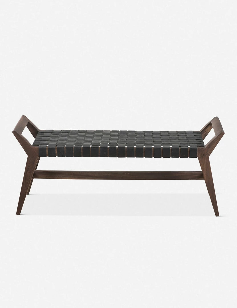 Lulu And Georgia Glendora Leather Bench Furniture