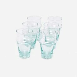 Lulu And Georgia Beldi Glass (Set Of 6) Earth Tones