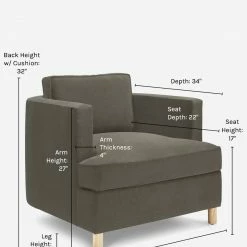 Lulu And Georgia Belmont Accent Chair By Ginny Macdonald Earth Tones