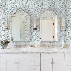 Lulu And Georgia Blue Floral Wallpaper By Rylee + Cru Walls