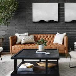 Lulu And Georgia Breanne Leather Sofa Furniture