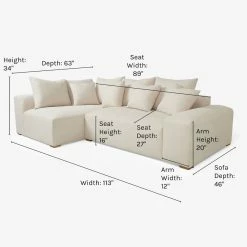 Lulu And Georgia Clayton Sectional Sofa