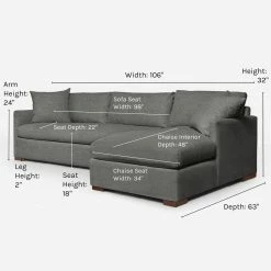 Lulu And Georgia Furniture Callahan Sectional Sofa