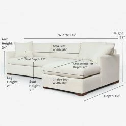 Lulu And Georgia Furniture Callahan Sectional Sofa