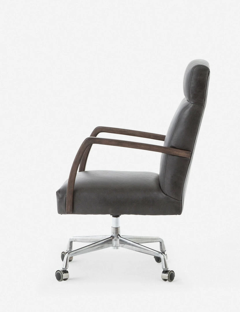 Lulu And Georgia Camden Leather Office Chair, Ebony Furniture
