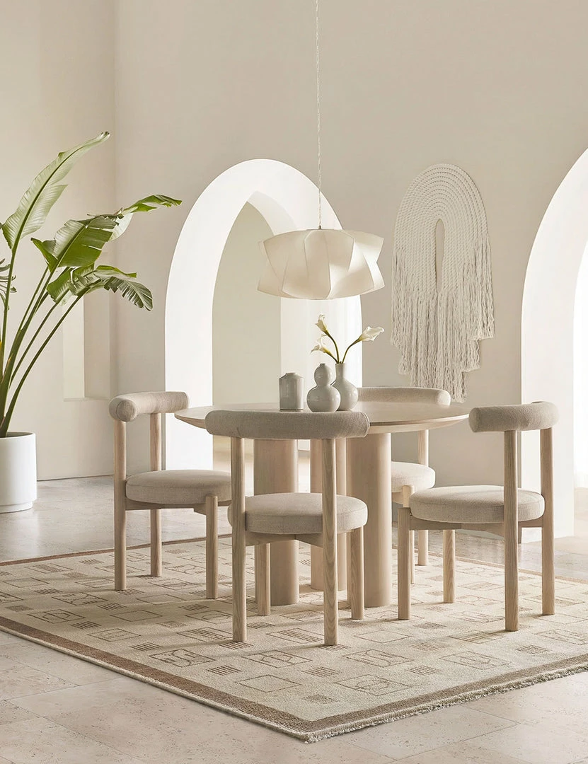 Lulu And Georgia Mojave Round Dining Table Curved + Rounded