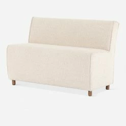 Lulu And Georgia Lucia Dining Bench Bouclé + Textural Fabric