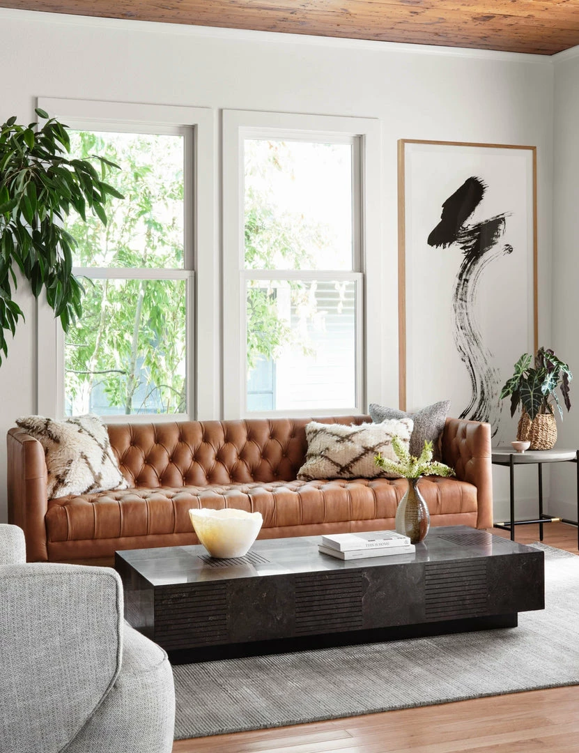 Lulu And Georgia Breanne Leather Sofa Furniture