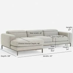 Lulu And Georgia Furniture Christie Sectional Sofa