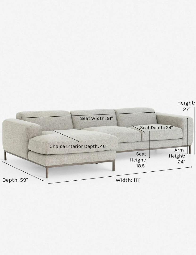 Lulu And Georgia Furniture Christie Sectional Sofa