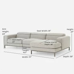 Lulu And Georgia Furniture Christie Sectional Sofa
