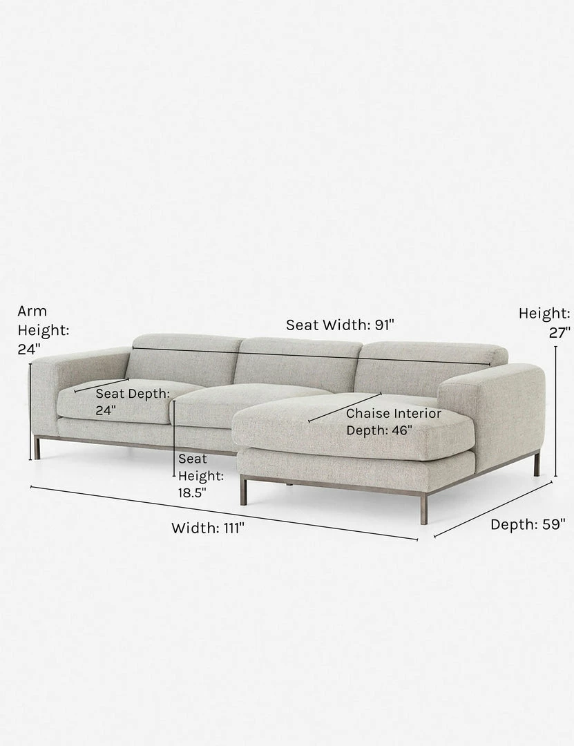 Lulu And Georgia Furniture Christie Sectional Sofa