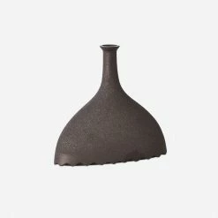 Lulu And Georgia Noelle Geometric Vase, Black By Lemieux Et Cie Organic Harmony Collection