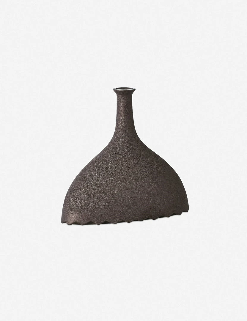 Lulu And Georgia Noelle Geometric Vase, Black By Lemieux Et Cie Organic Harmony Collection