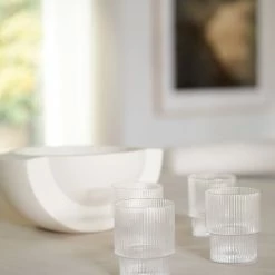 Lulu And Georgia Rian Ripple Glassware (Set Of 4)