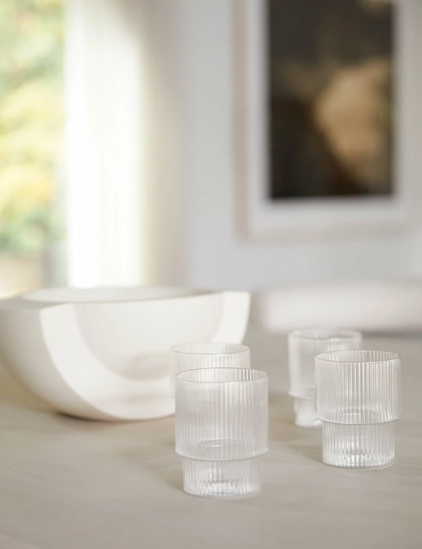 Lulu And Georgia Rian Ripple Glassware (Set Of 4)