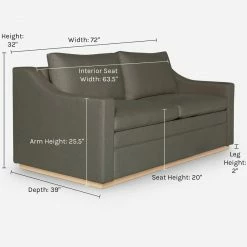 Lulu And Georgia Furniture Coniston Linen Sleeper Sofa By Ginny Macdonald